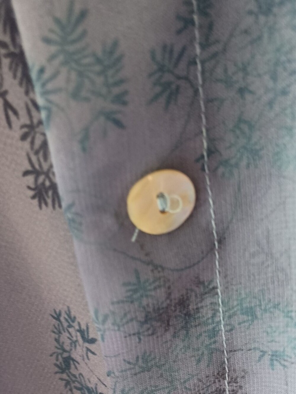 Blue Floral Midi Dress with Matching Short-Sleeve Jacket - Picture 3 of 8